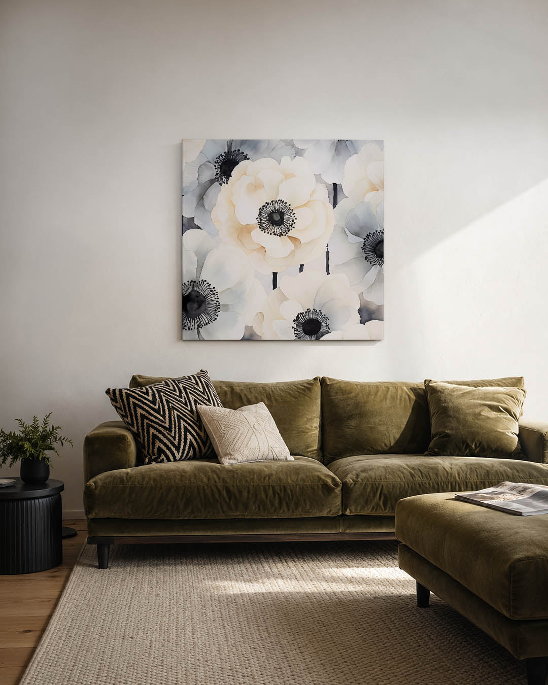 Bloemrijke compositie Kunstwerk