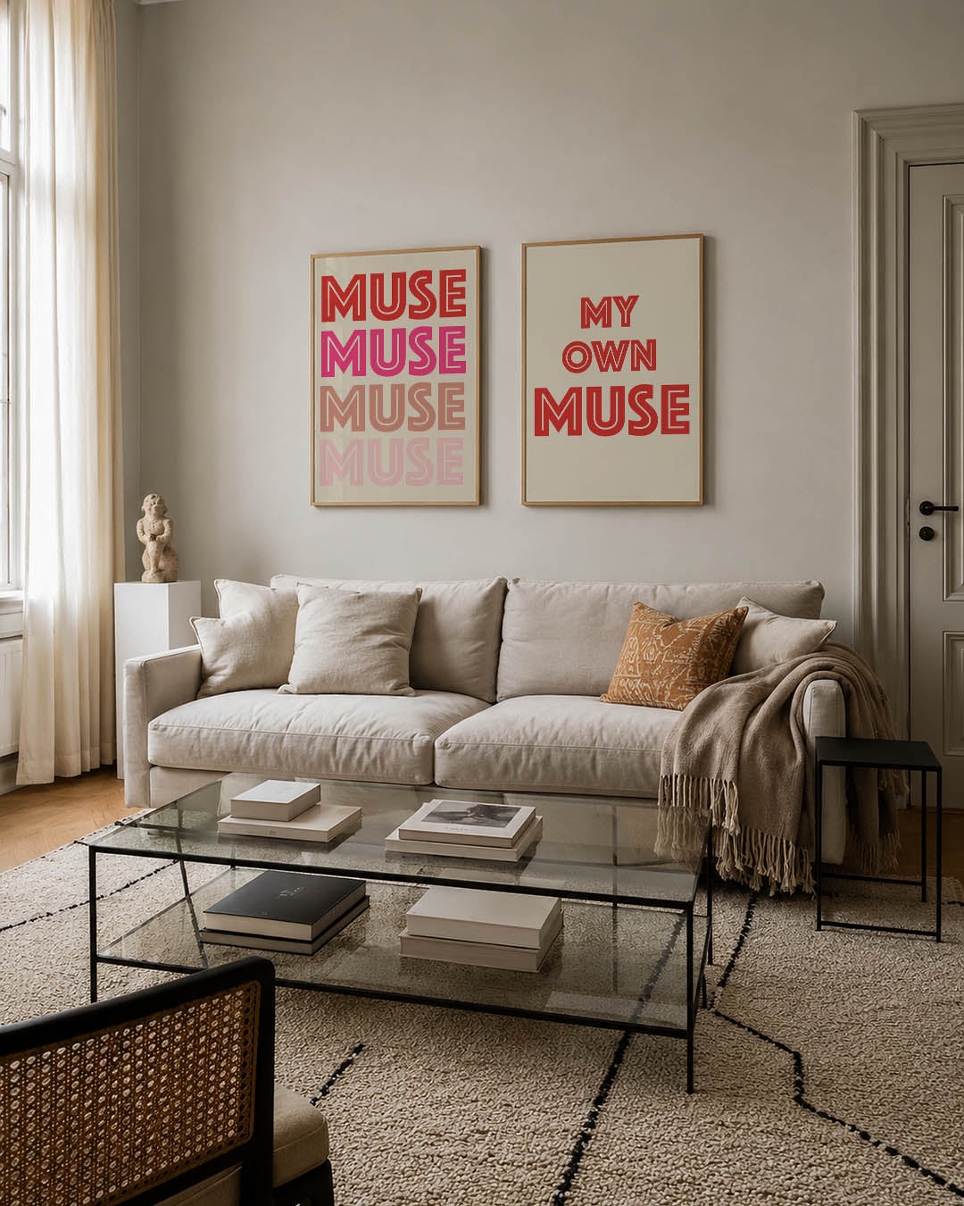 Kleurige herhaling Posterset