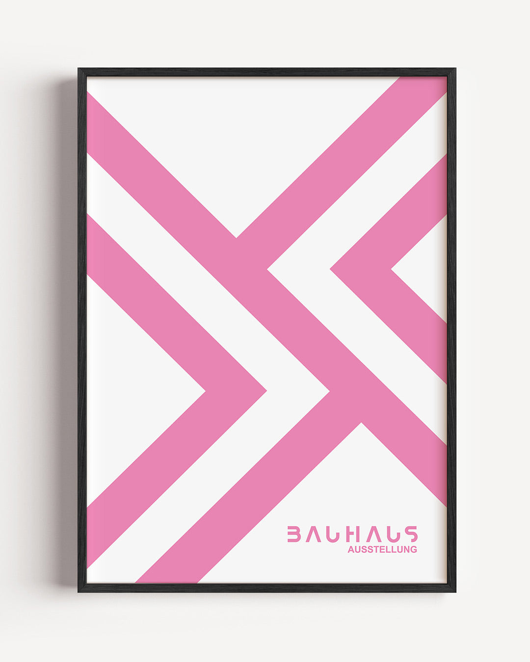 Roze lijnenspel Poster