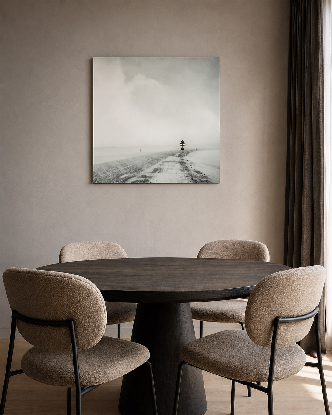 Winterweg Kunstwerk