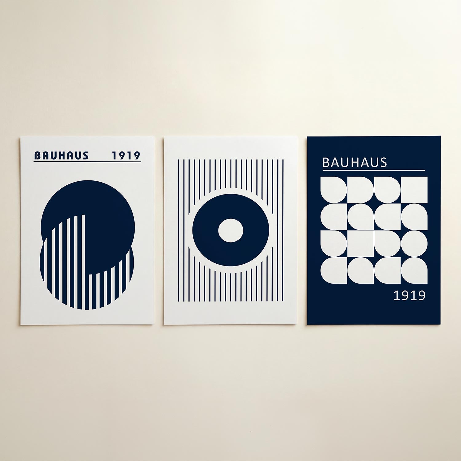 Cirkel en strepen Posterset
