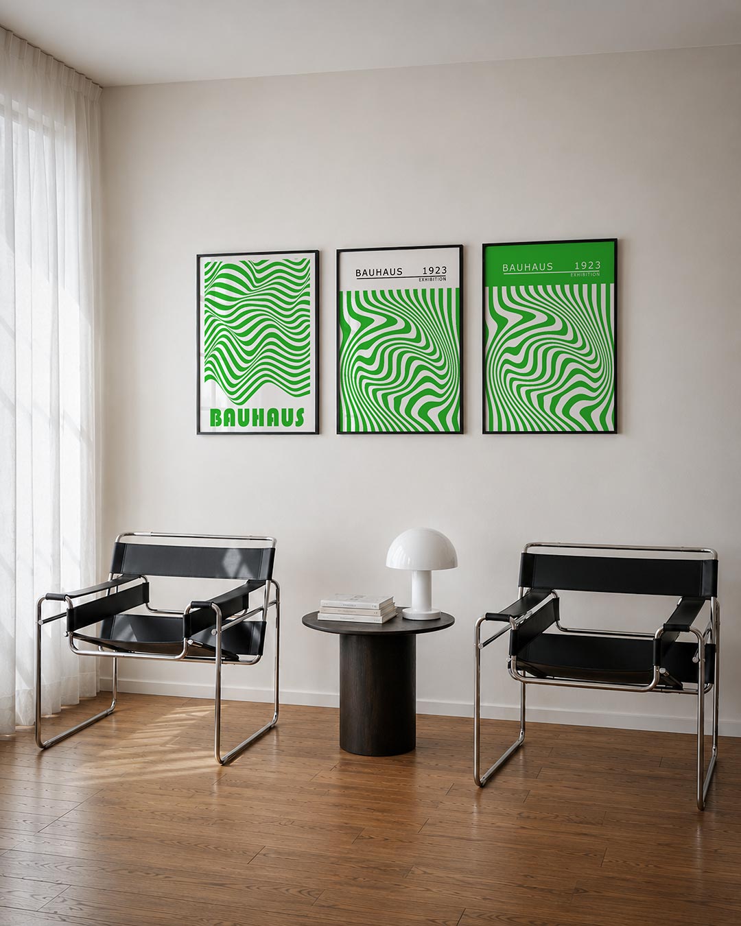 Golvend lijnenspel Posterset
