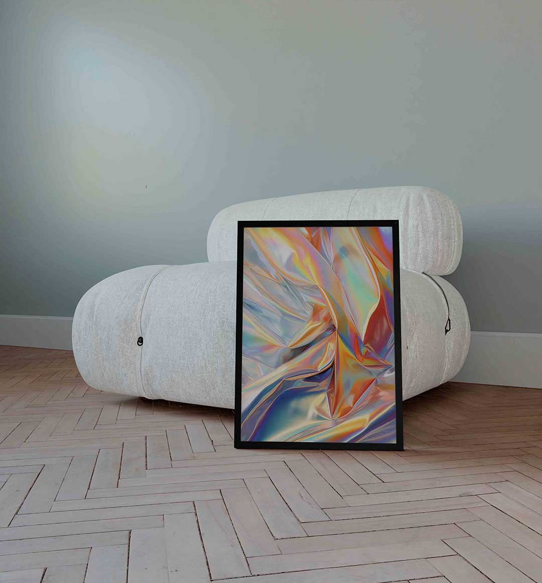 Iridescente glans Poster