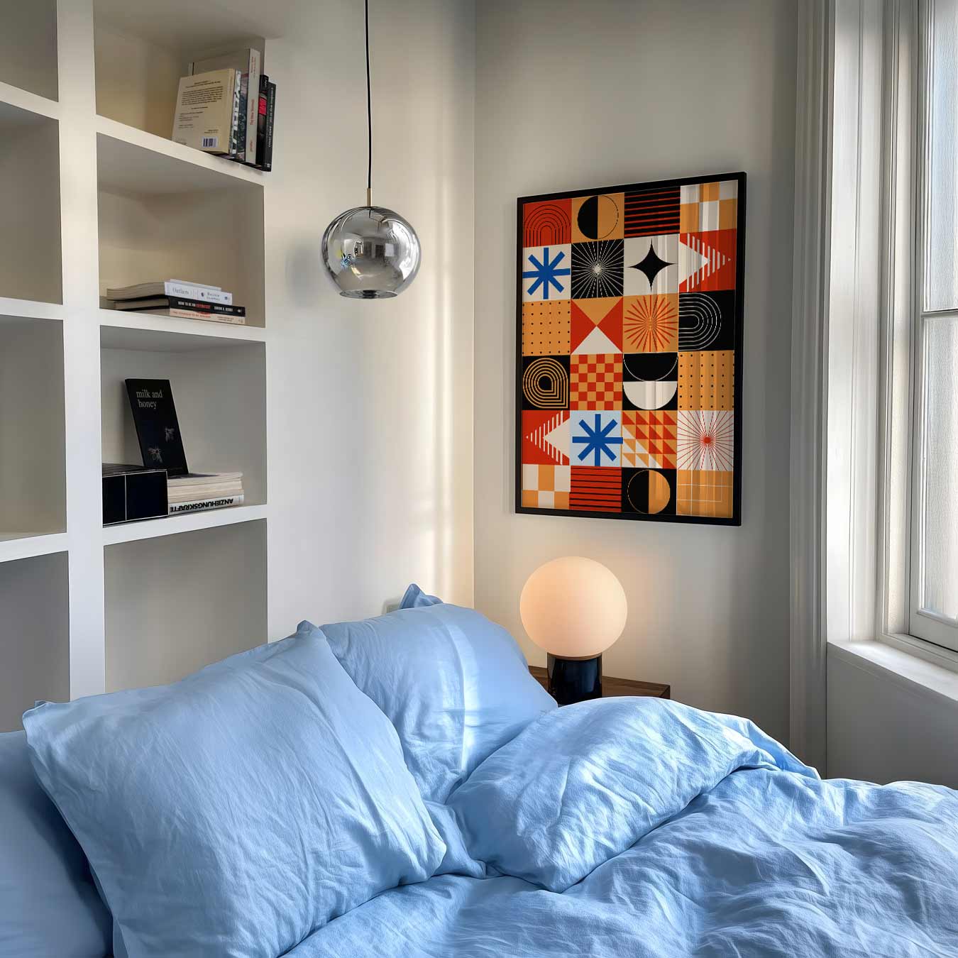 Retro Geometrische Kunstposter-WallArtistic