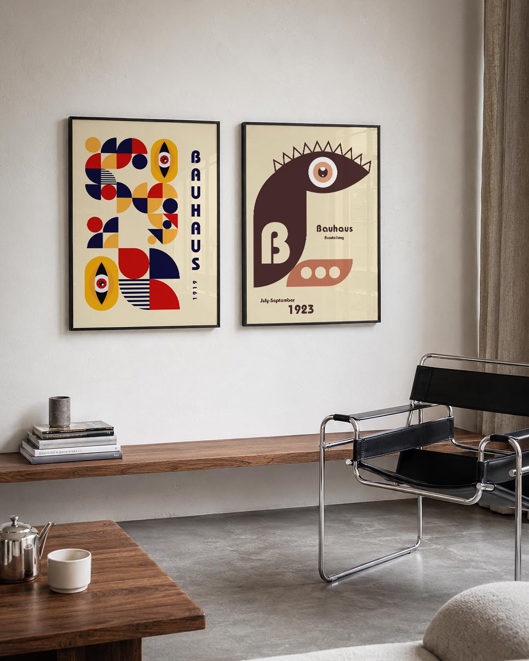 Vormenspel en kleur Posterset
