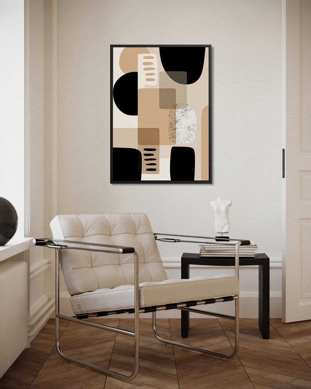 Geometrische vormen compositie Kunstwerk
