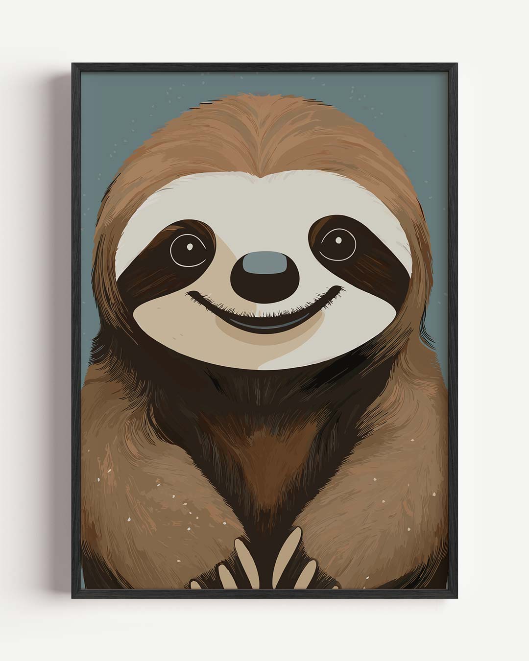 Schattige Luiaard Poster-WallArtistic