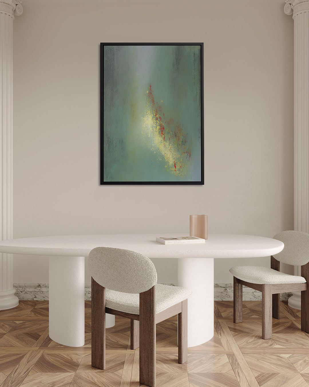 Vloeiende kleurencompositie Kunstwerk