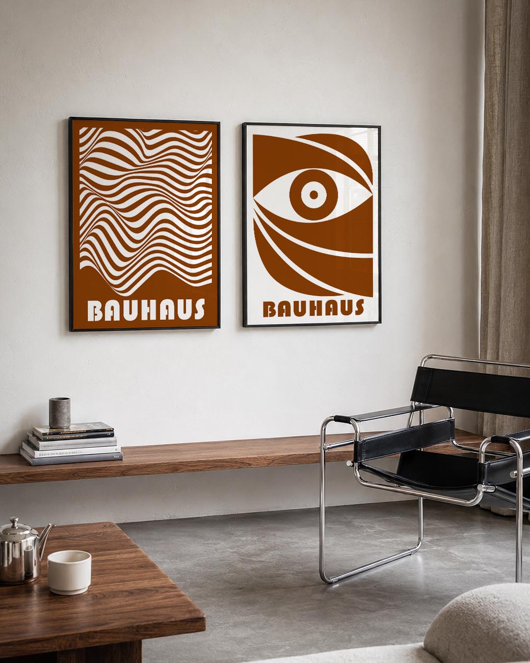 Golvend lijnenspel Posterset