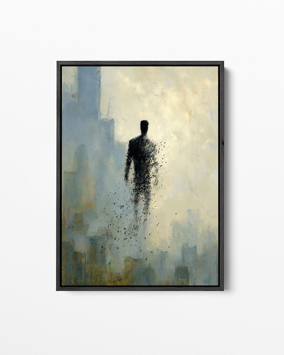 Vervagende silhouet Kunstwerk