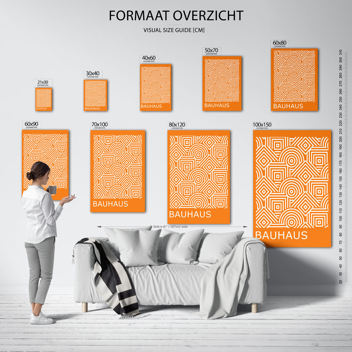 Lijnen en patronen Poster