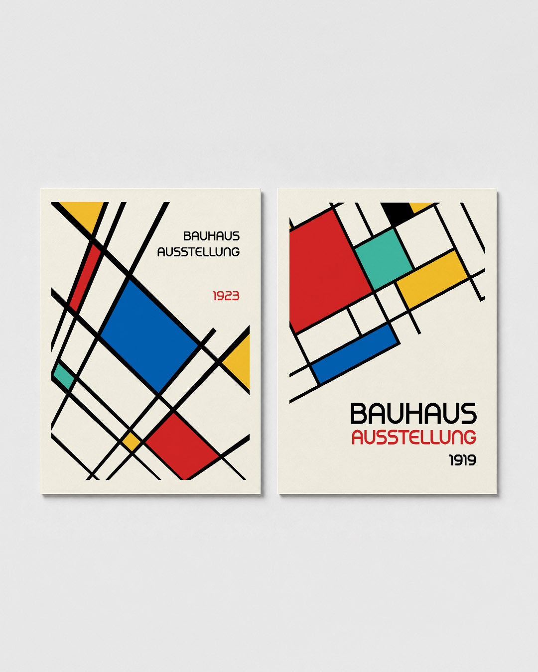 Kleurvlakken en lijnen Posterset
