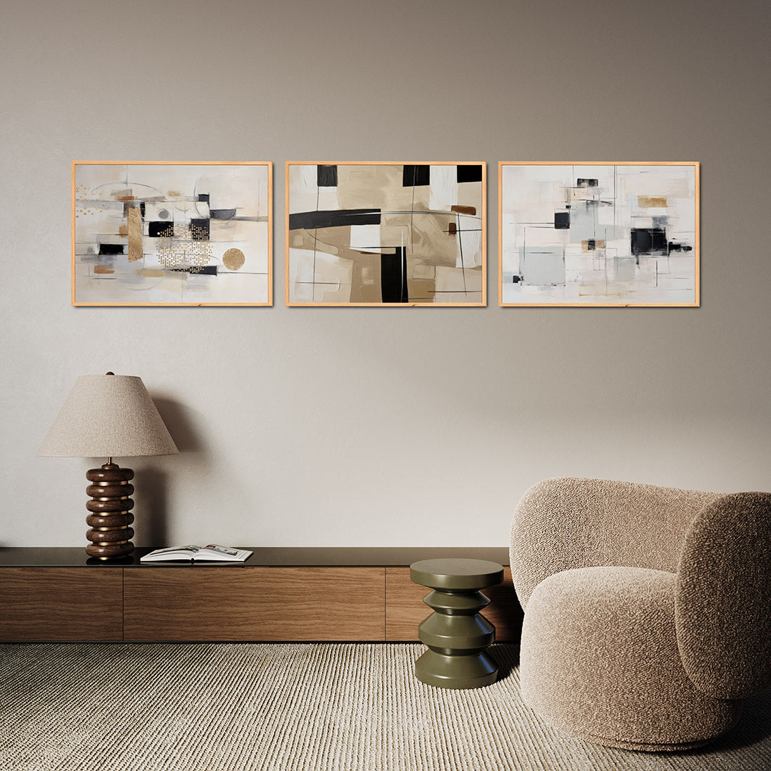 Gouden vormen Posterset