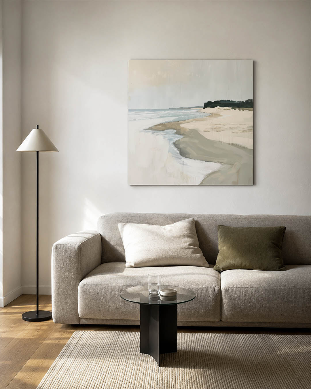 Rustige kustlijn Kunstwerk