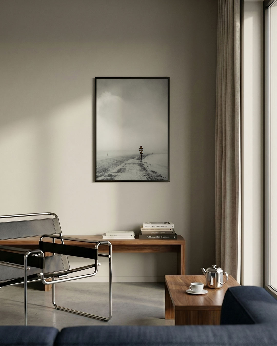 Mistige weg Poster