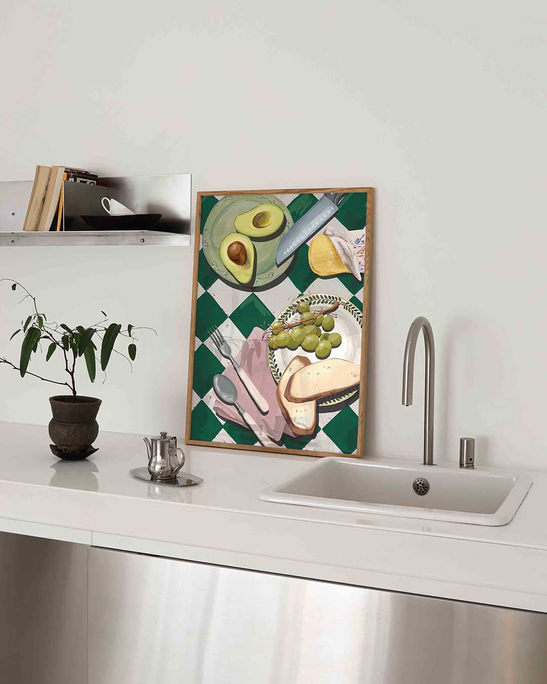 Ontbijt tafel Poster