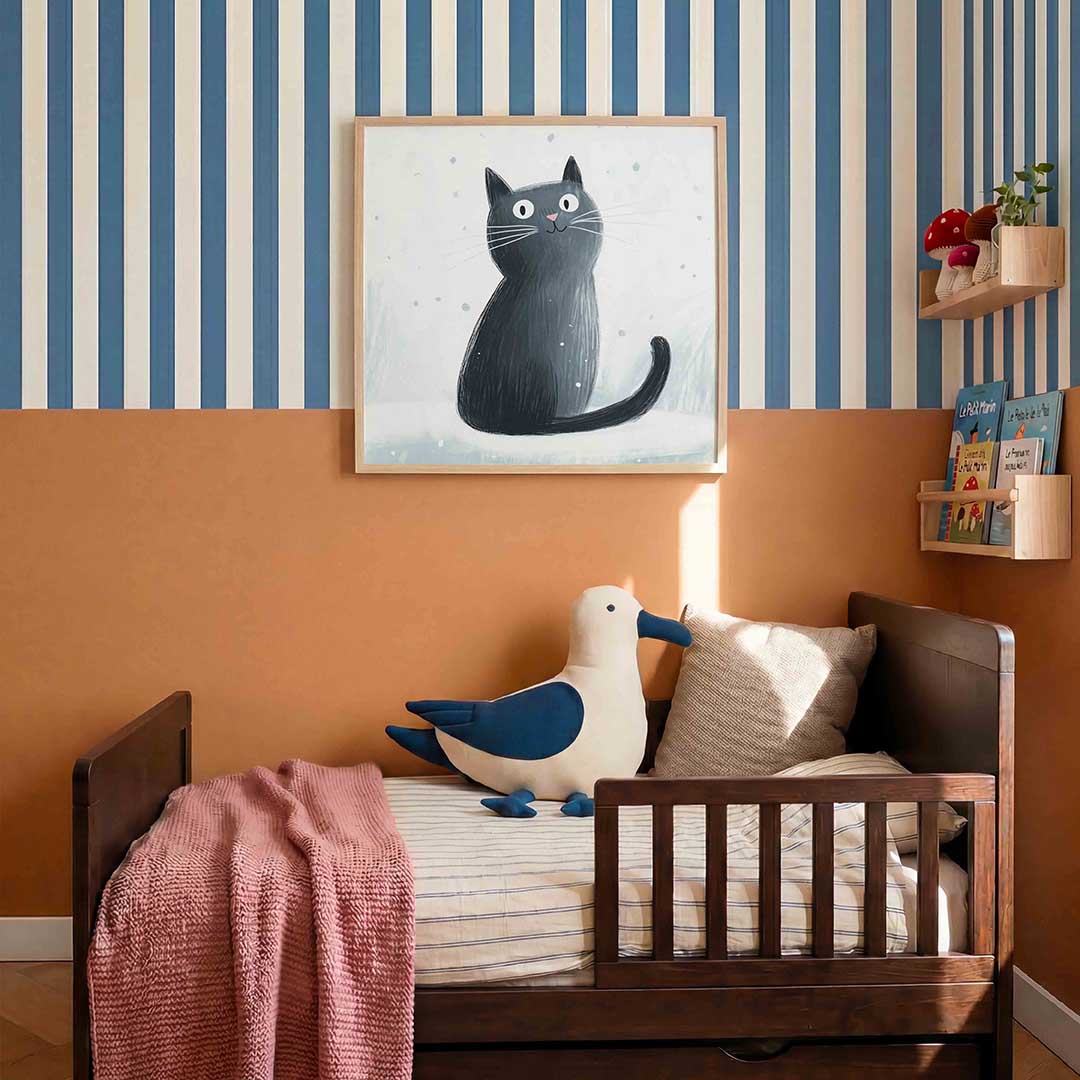 Zwarte kat Poster