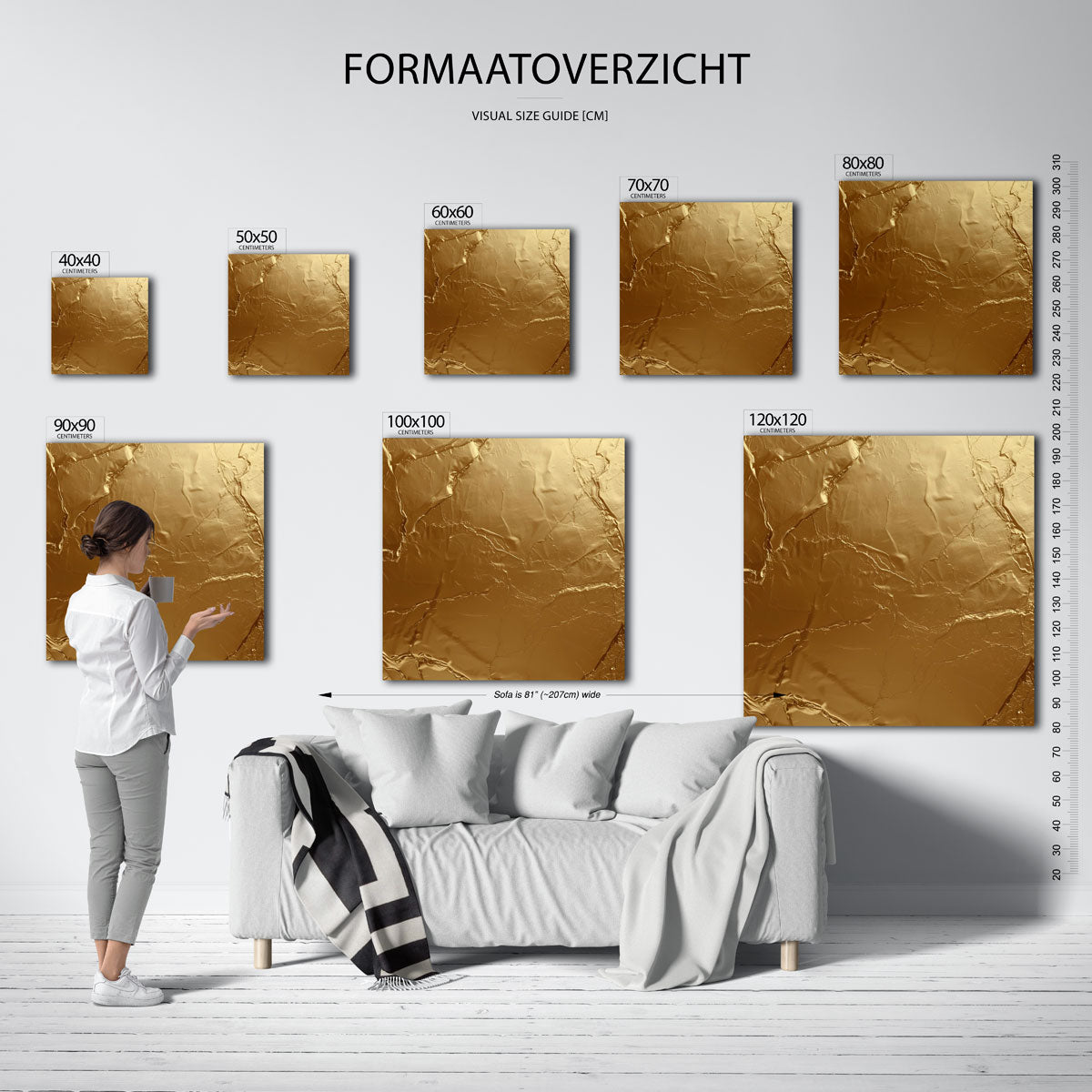 Gouden textuur Poster