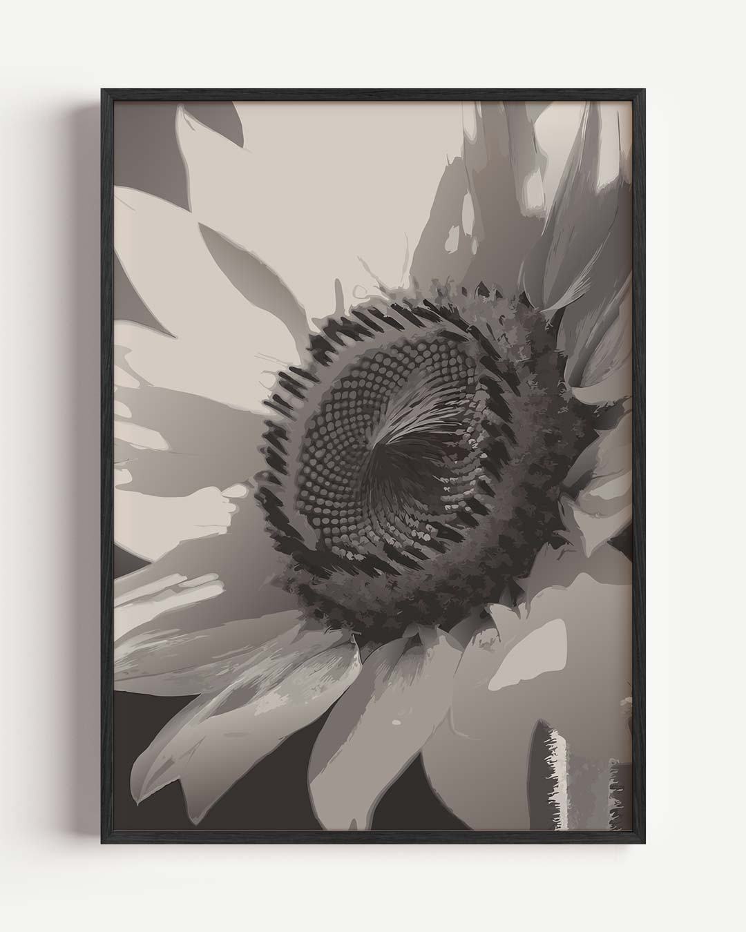Stijlvolle Zonnebloem Print Poster-WallArtistic