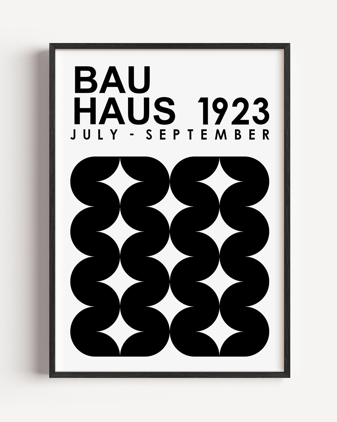 Zwart wit ritme Poster