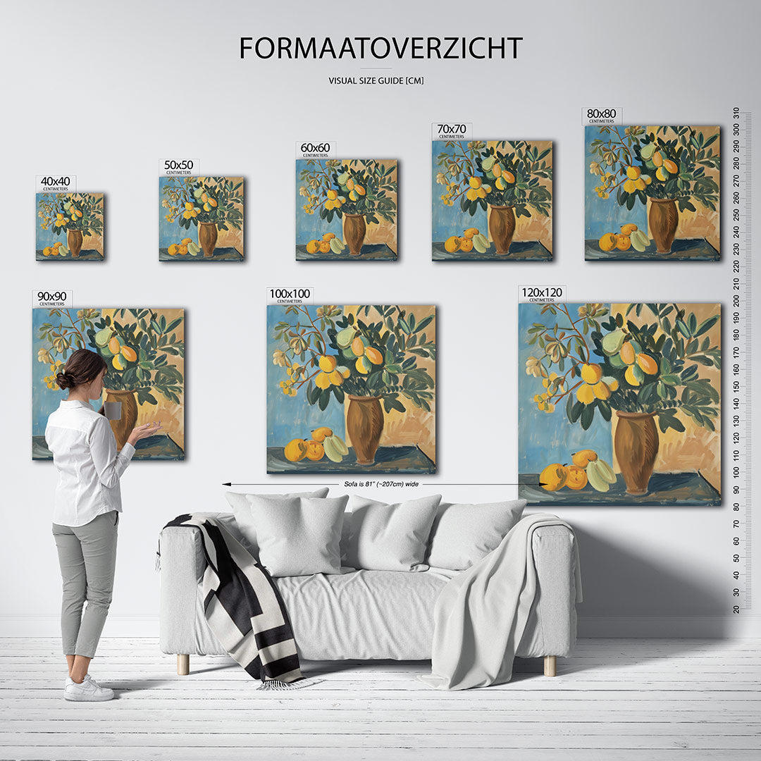 Fruit en bladeren Kunstwerk