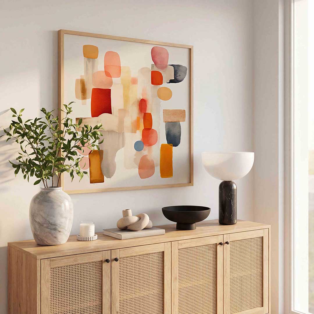 Abstracte vormen Poster