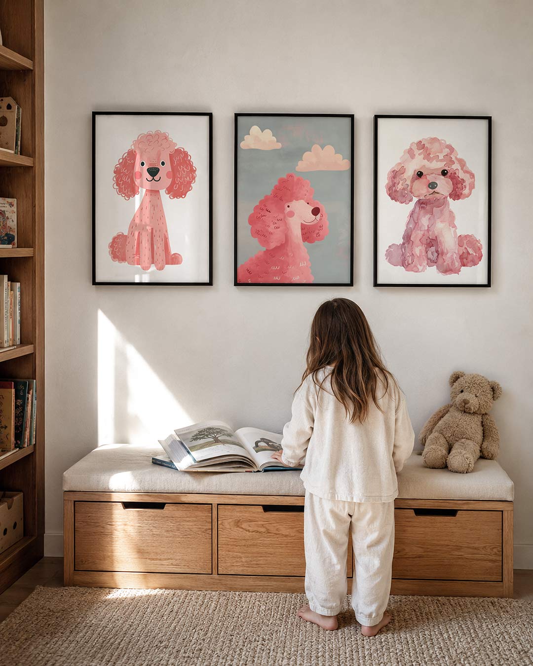 Vrolijke hond Posterset