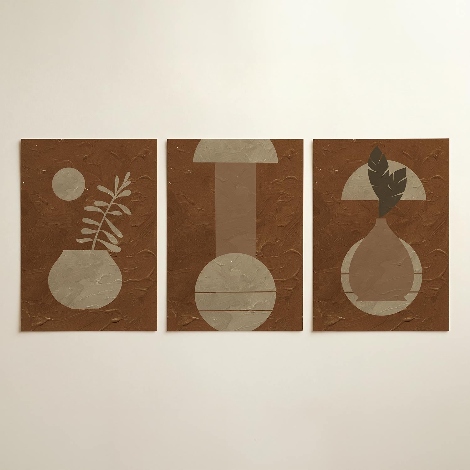 Organische vormen Posterset