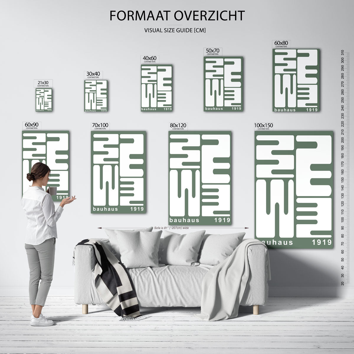 Vorm en lijnenspel Poster