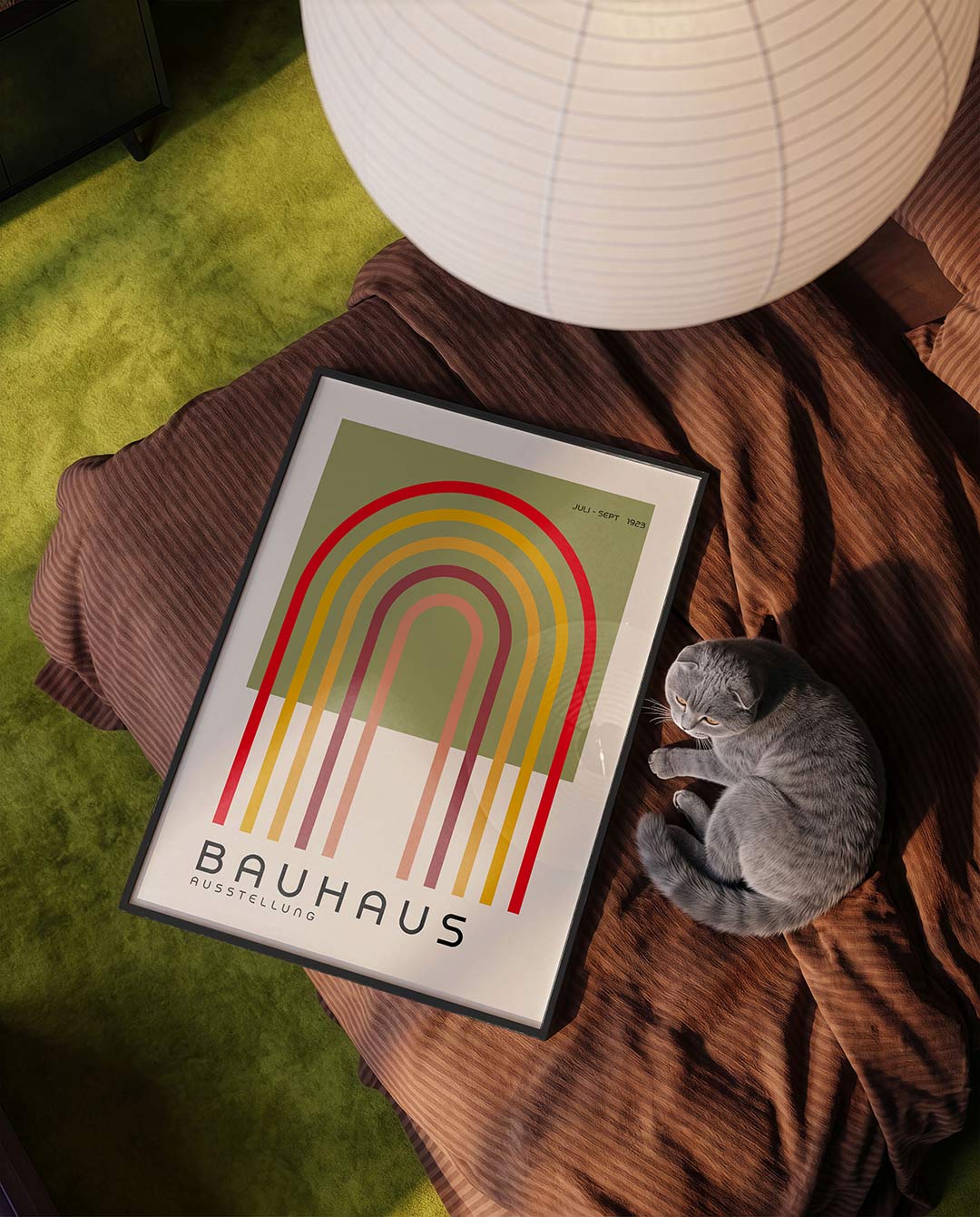Kleurrijke booglijnen Poster