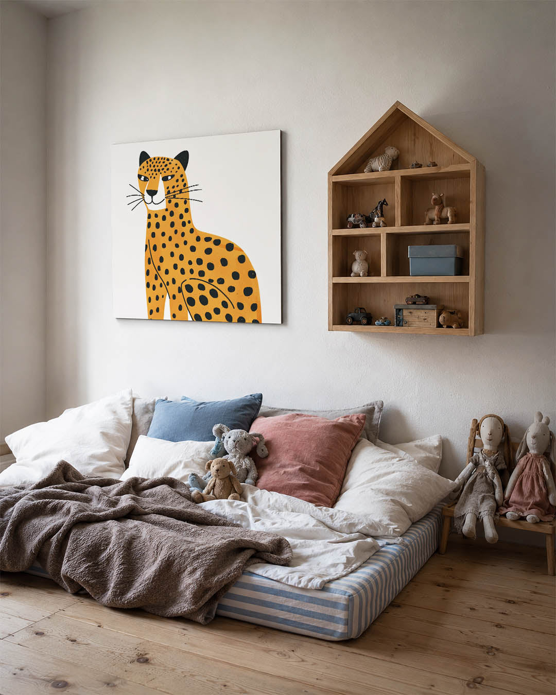 Gestileerde luipaard illustratie Kunstwerk