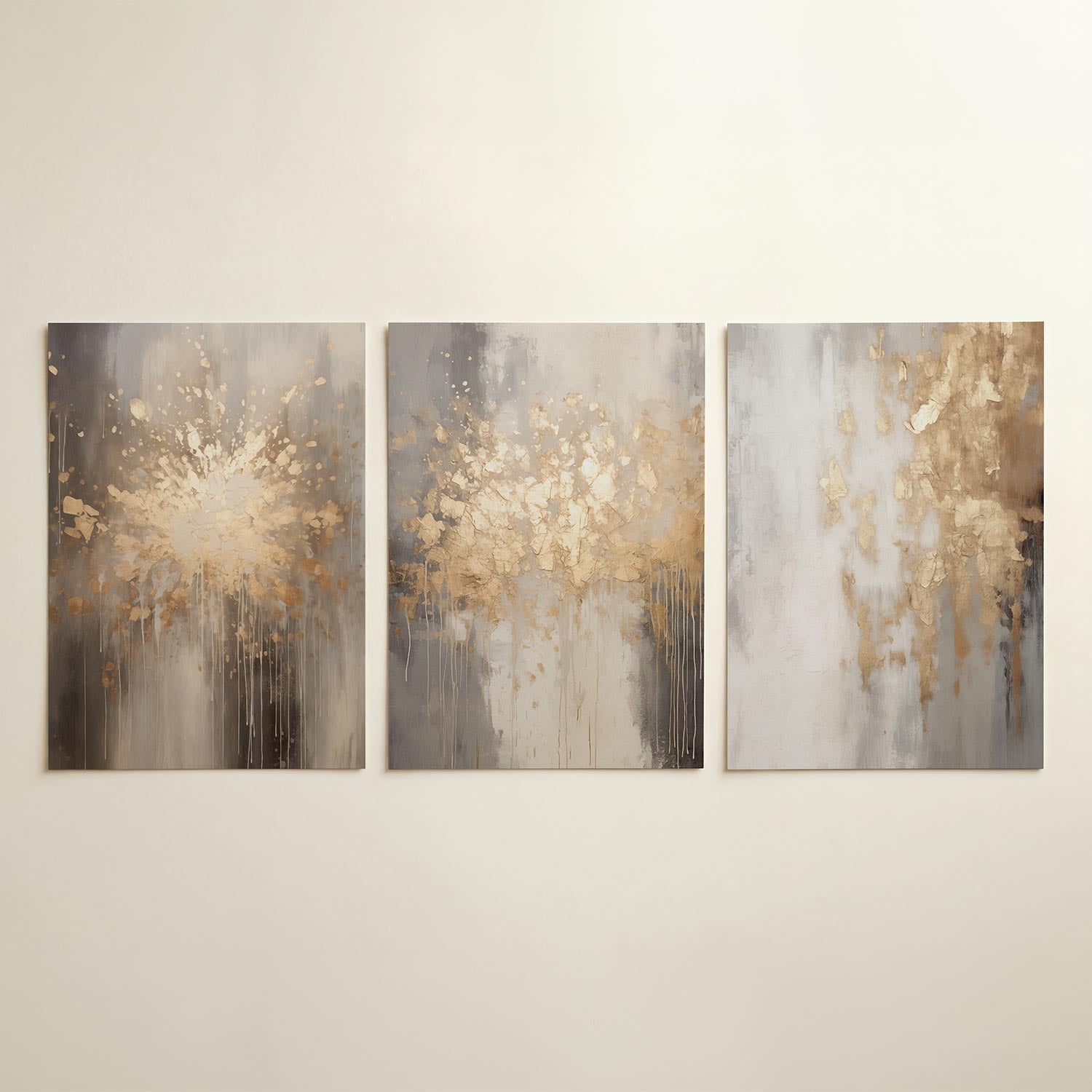 Gouden spatexplosie Posterset