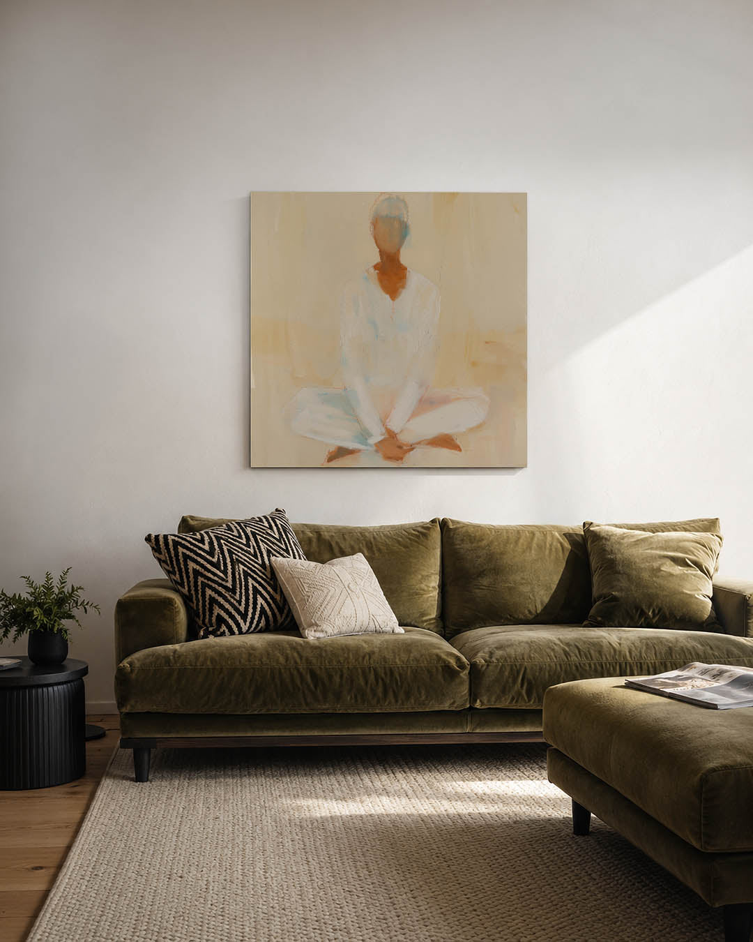 Zittende vredigheid Kunstwerk
