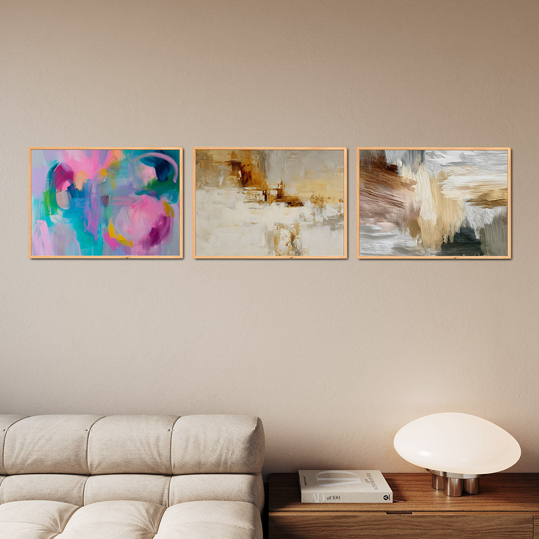 Kleurrijke vormen Posterset