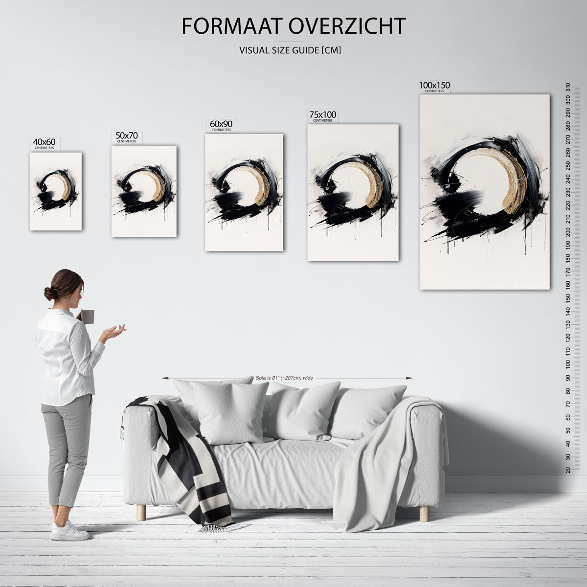 Dynamische cirkel Kunstwerk