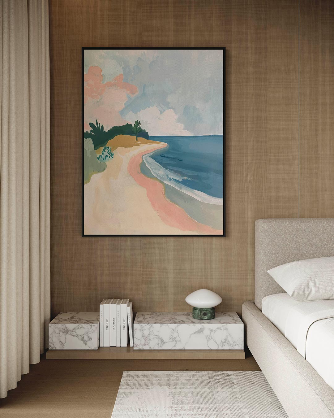 Zomerse kustlijn Kunstwerk