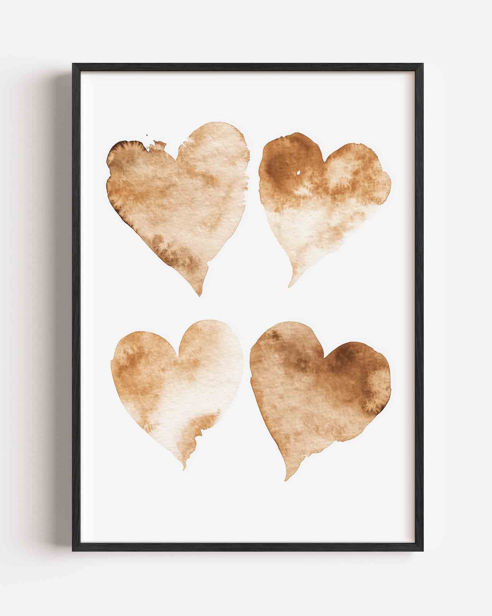 Vier harten Poster