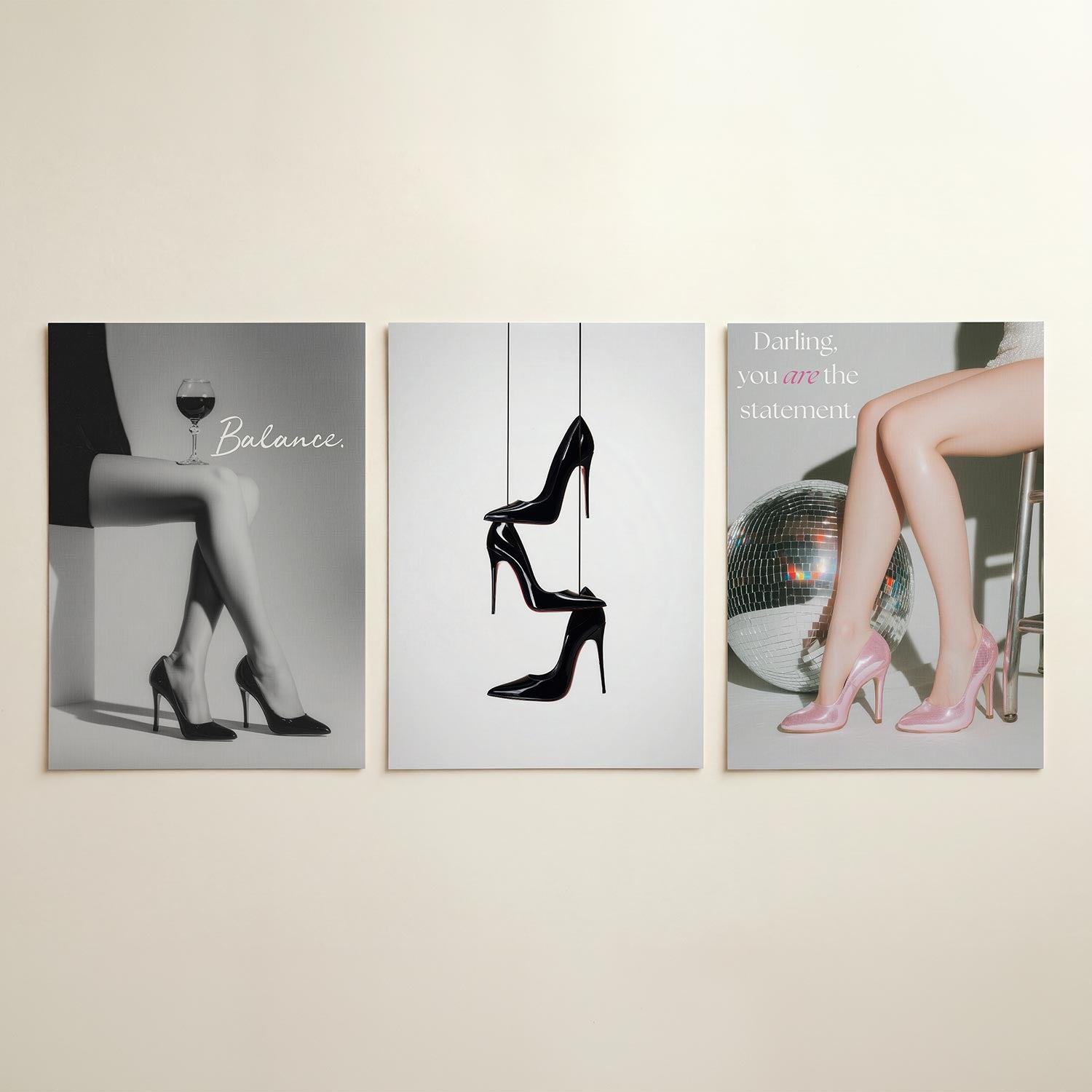 Elegante balans Posterset