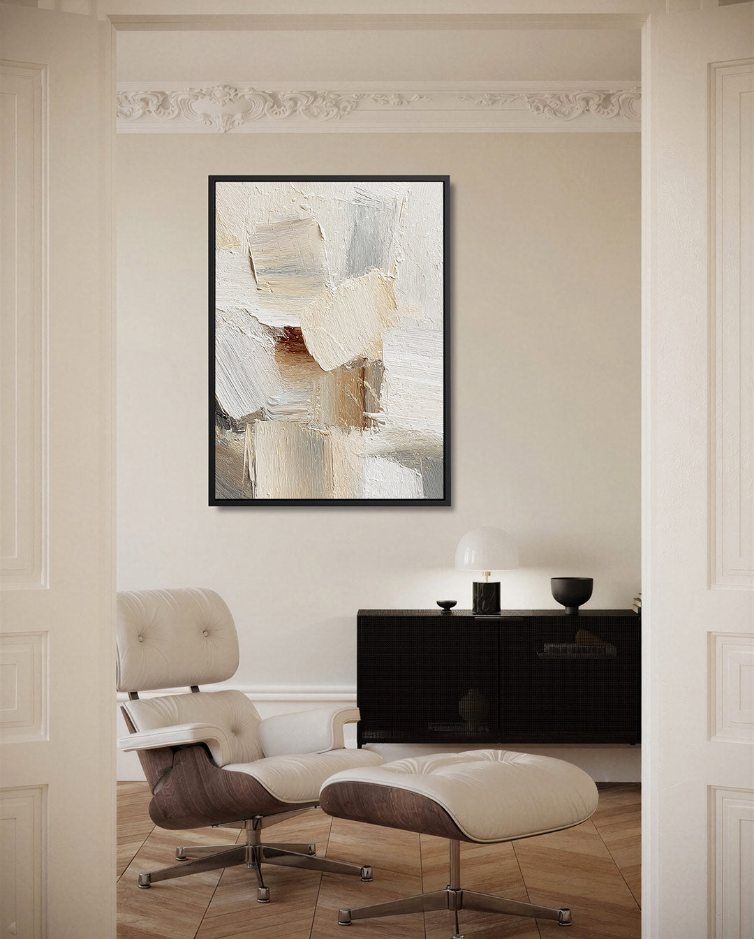 Neutrale textuur compositie Kunstwerk
