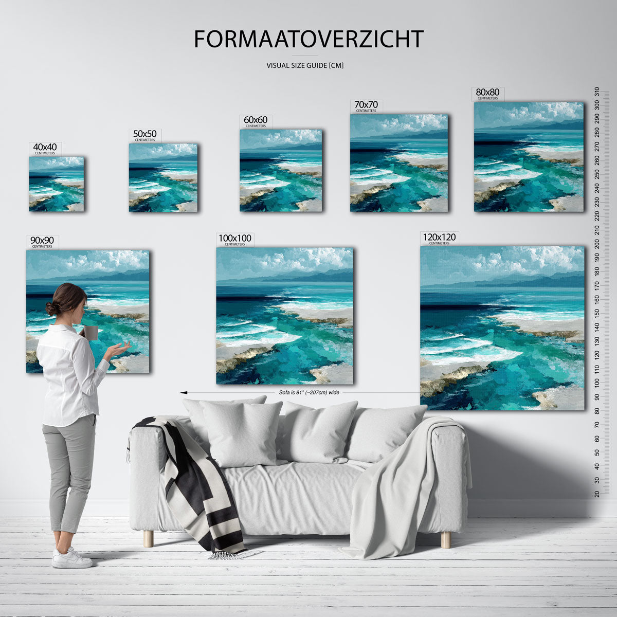 Zee en lucht Poster