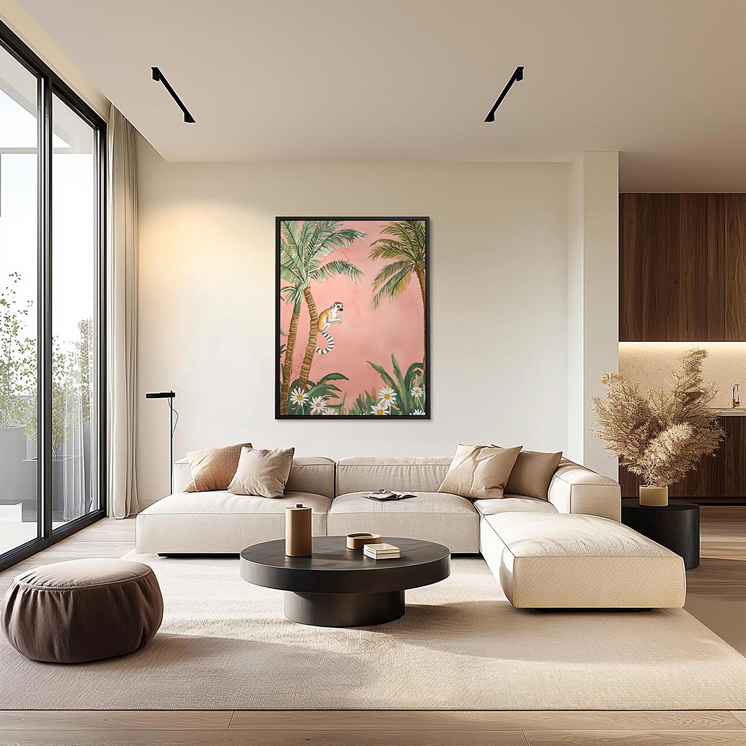 Tropische lemur Kunstwerk