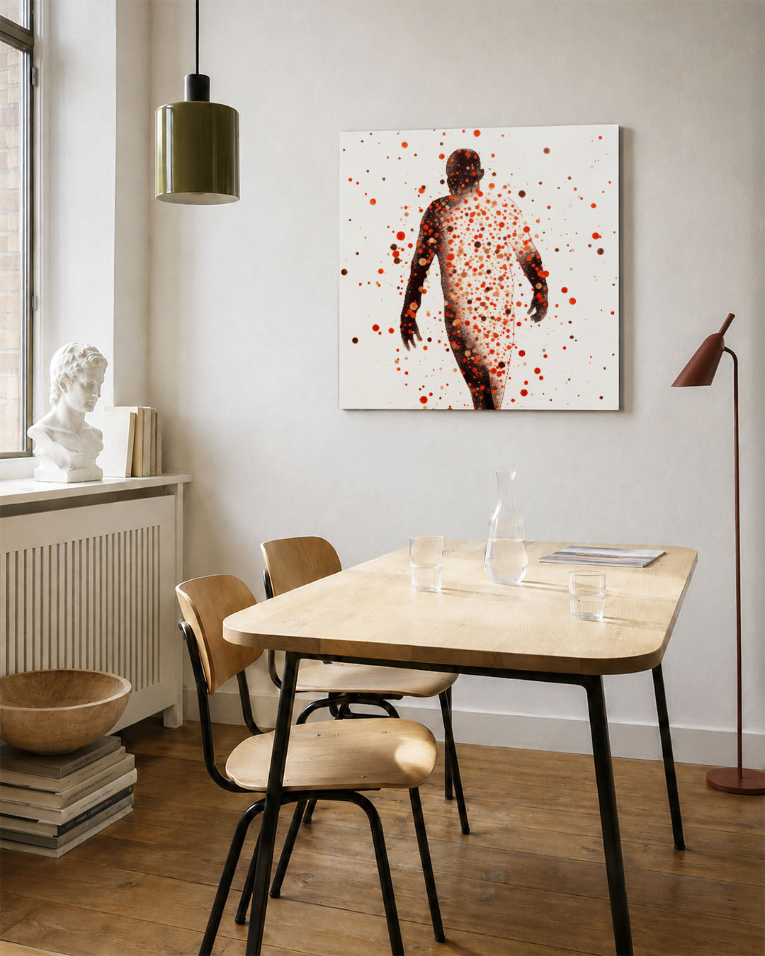 Vorm en puntenspel Kunstwerk