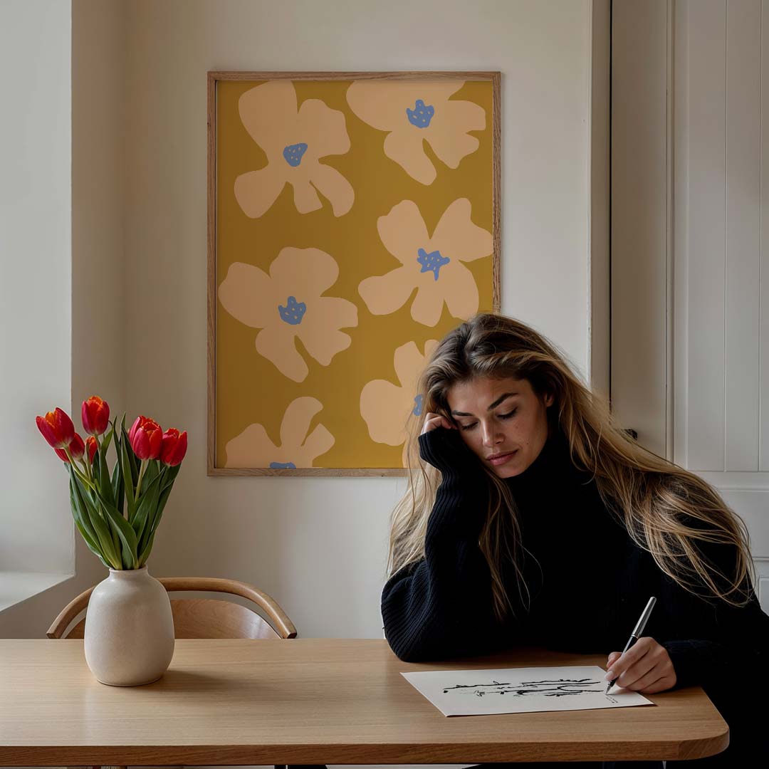 Vrolijke Bloemenpracht Poster-WallArtistic