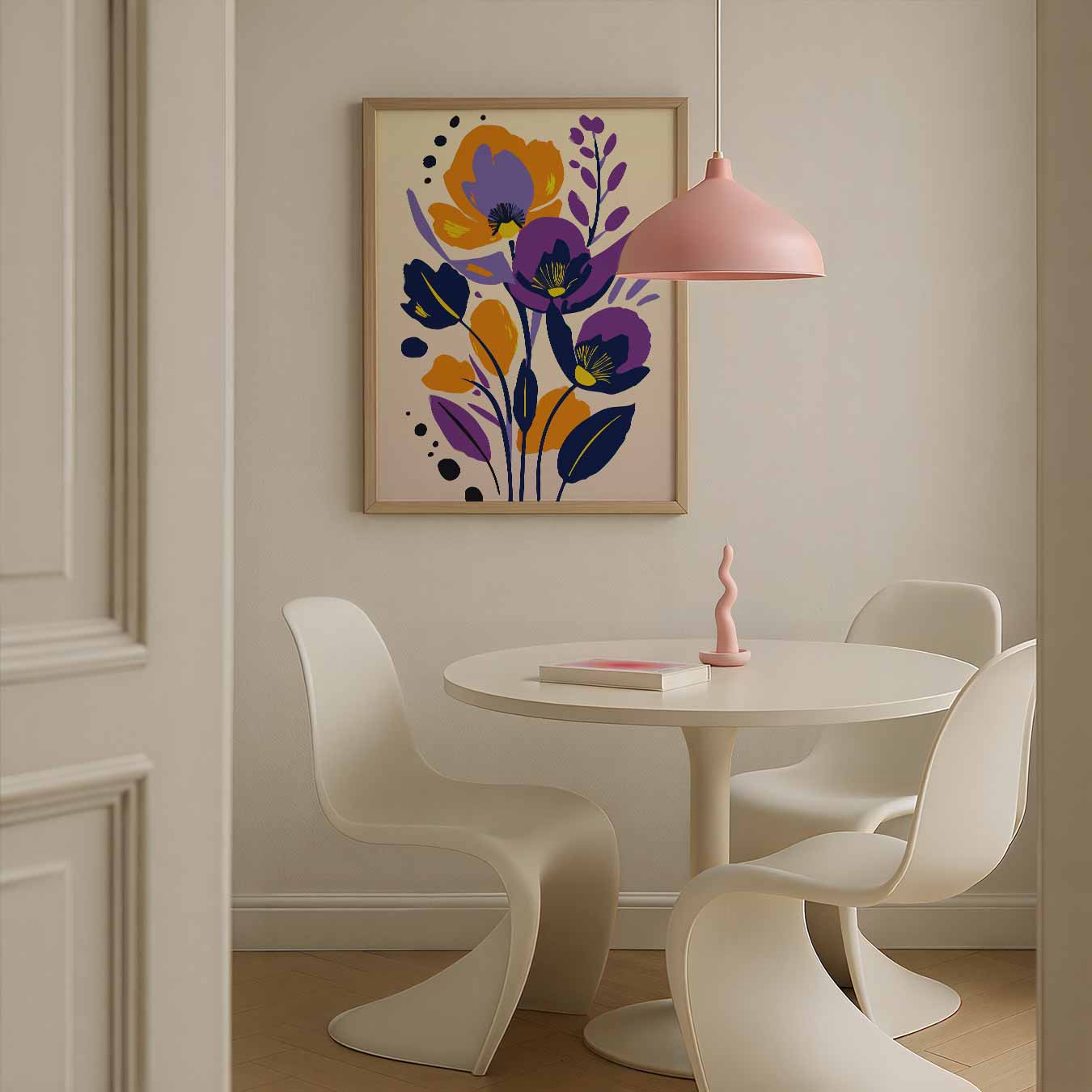 Bloemige Kunstposter-WallArtistic
