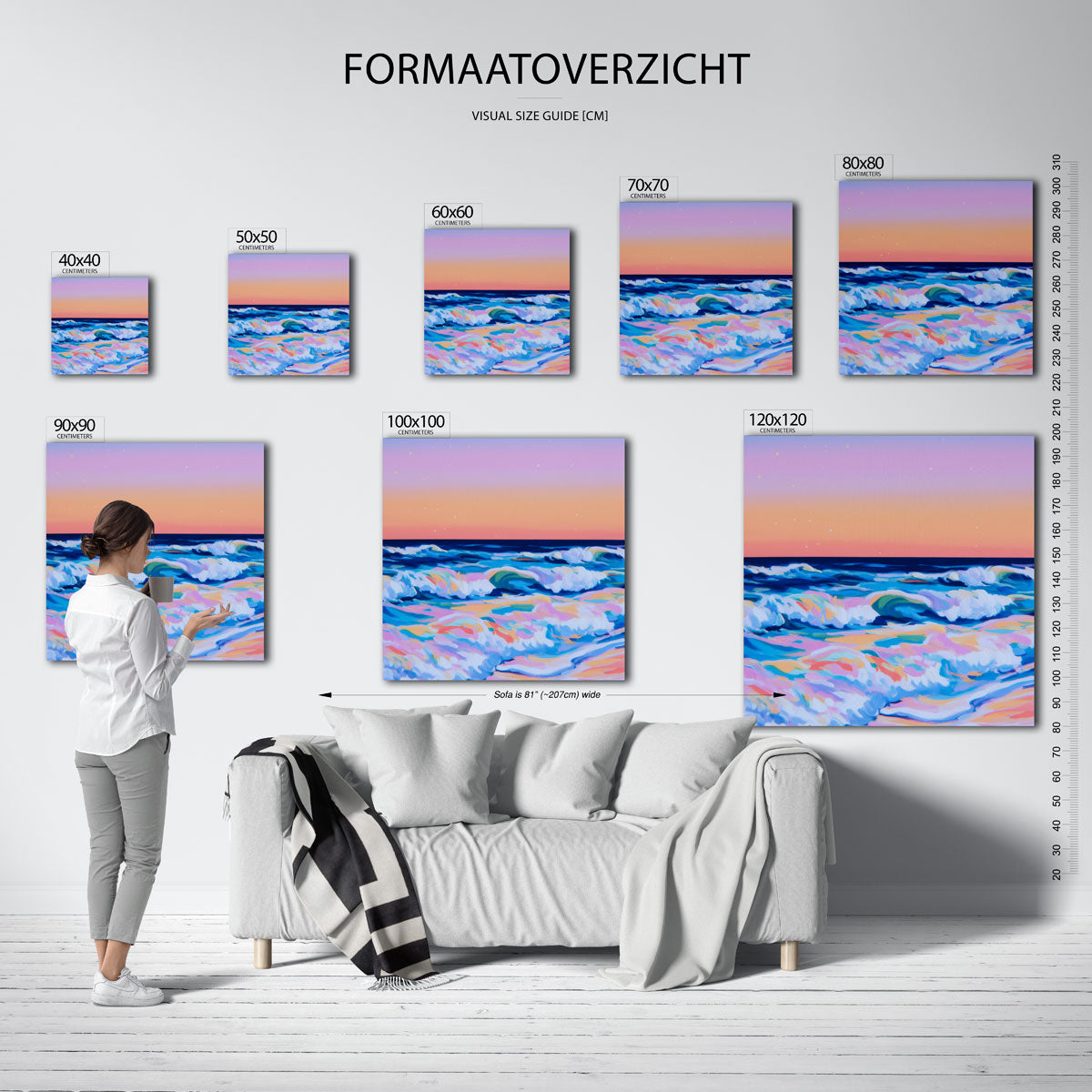 Golven en sterren Poster