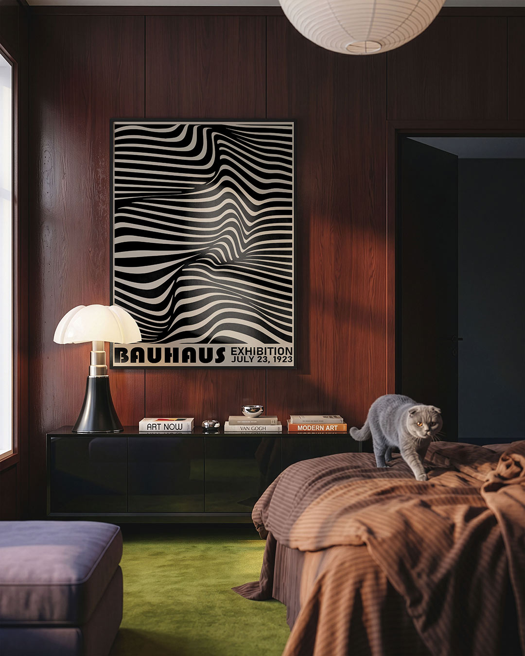 Golvend lijnenspel Poster