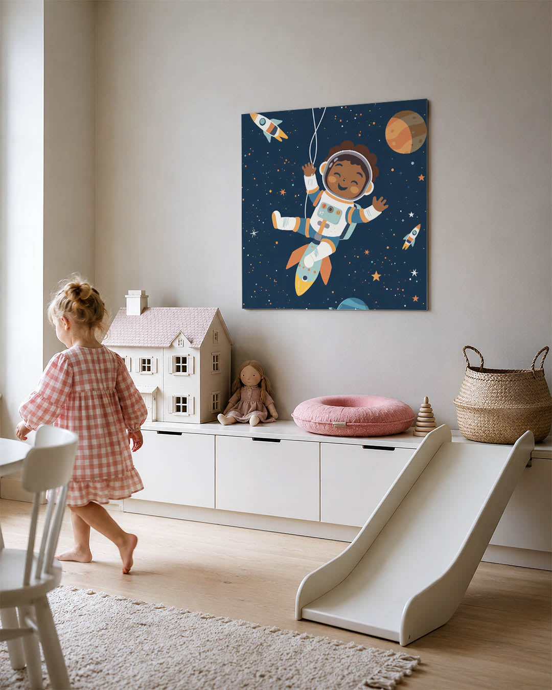 Vrolijke ruimte avontuur Kunstwerk