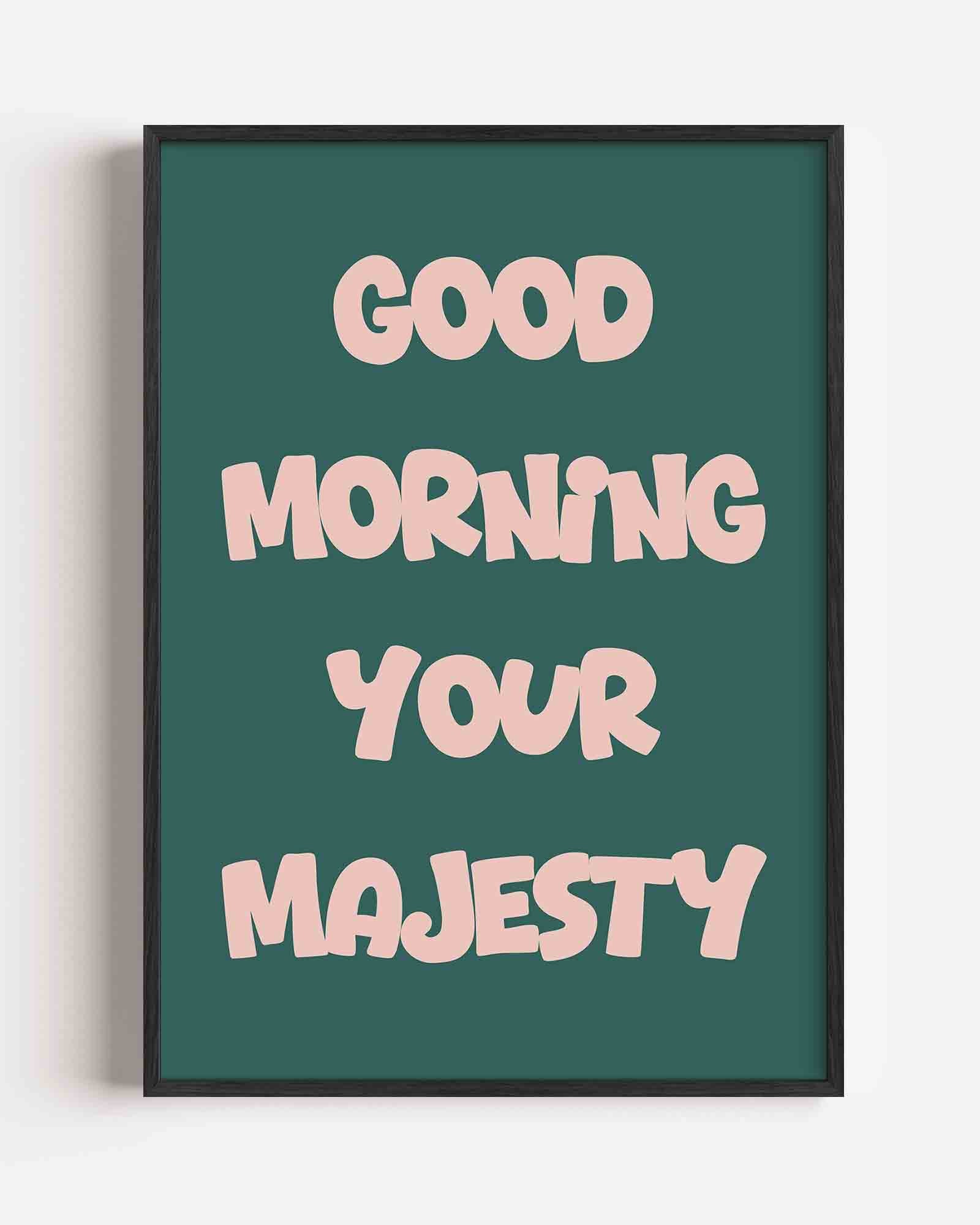 Good morning tekst Poster