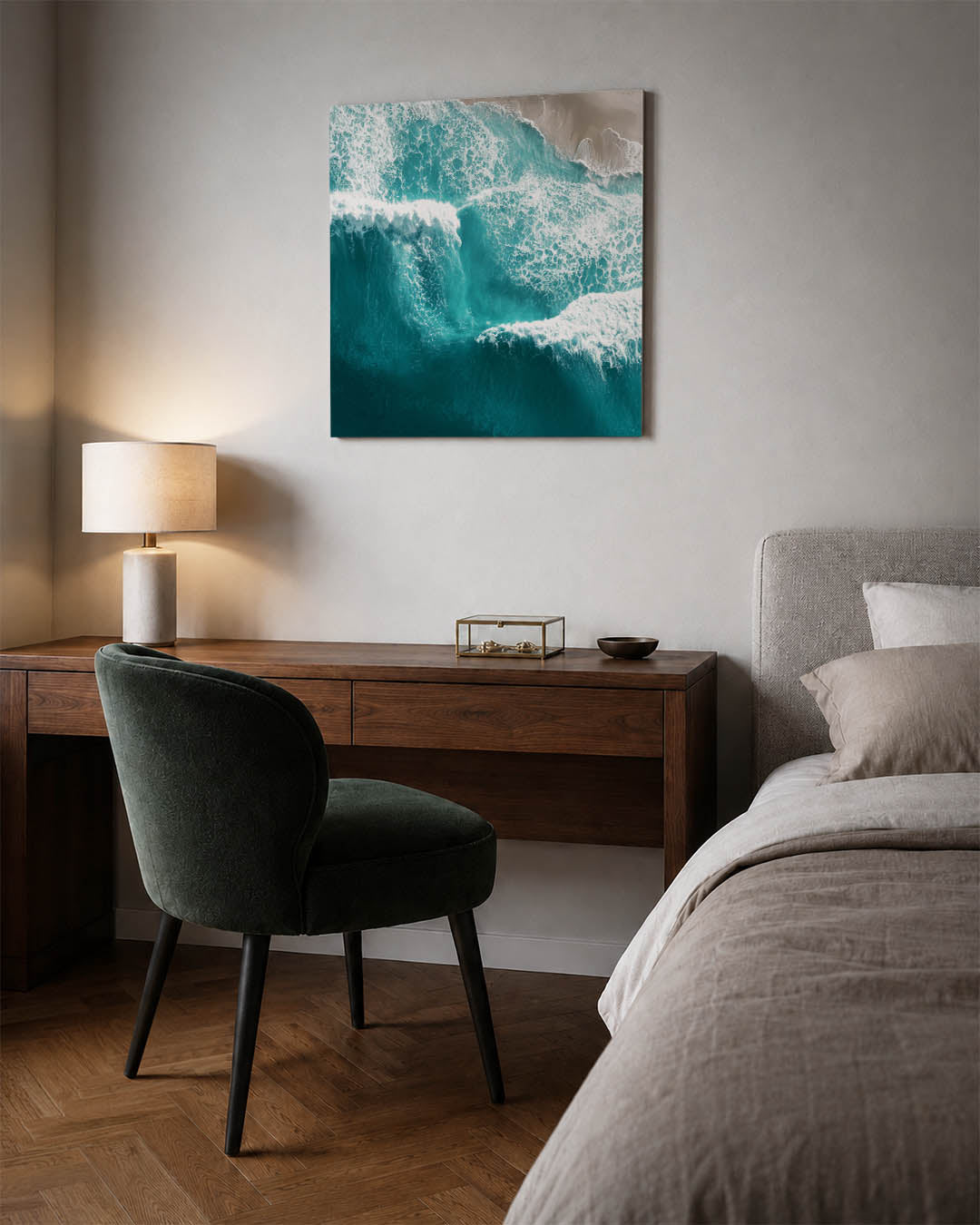 Dynamische zee Kunstwerk