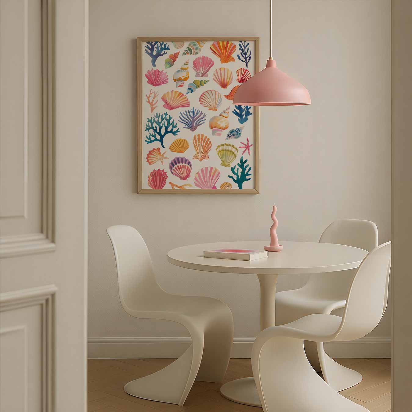 Kleurrijke Schelpen en Koraal Poster-WallArtistic
